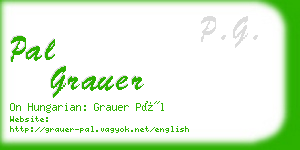 pal grauer business card